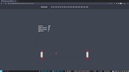 Screenshot showing the Live Demo of Pong Evolution and two Agents playing against each other