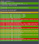 Screenshot 3 showing the command-line output of lycheejs-harvester start profile and displaying the peer-to-peer initialization of projects and the code knowledge sharing across multiple peers