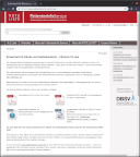 Screenshot 1 displaying the welcome page of patienteninfo-service.de with instructions on how to use the website