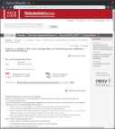 Screenshot 2 displaying the detail view of an example search result with multiple barrier-free formats and the speech-to-text integration on the website itself