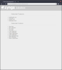 Screenshot 3 displaying the debugging mode of zynga jukebox that shows detected features and supported media codecs of the current web browser