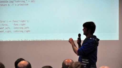 Screenshot of the Talk on YouTube